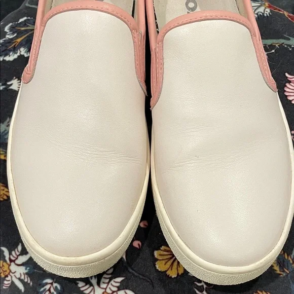 Coach Women's Slip-On Sneakers in Cream and Pink - Picture 6 of 6